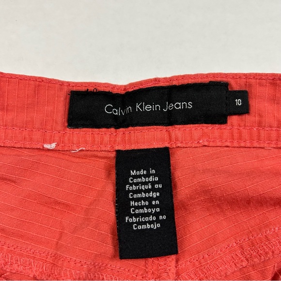 Calvin Klein Shorts Calvin Klein Womens Shorts Red Size Poshmark